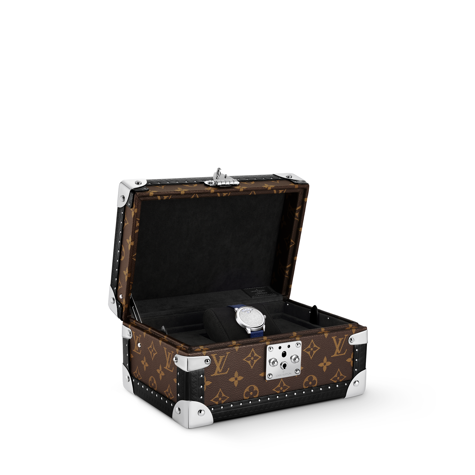 Tambour Convergence, Automatic, 37mm, Platinum and diamonds  in Watches's All Watches } collections by Louis Vuitton (Product zoom)